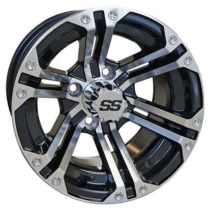 Picture of Wheel, RHOX RX330 Machined with Gloss Black 12x7