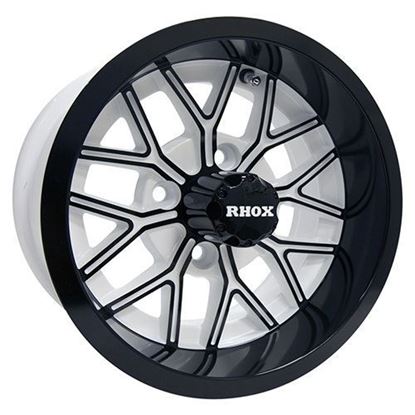Picture of Wheel, RHOX RX284 Gloss Black with White 12x6