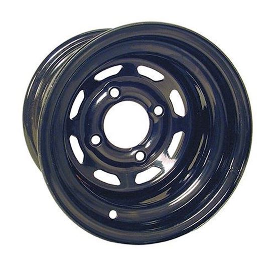 Picture of Wheel, Offset 10x7 Black 8-Window Steel
