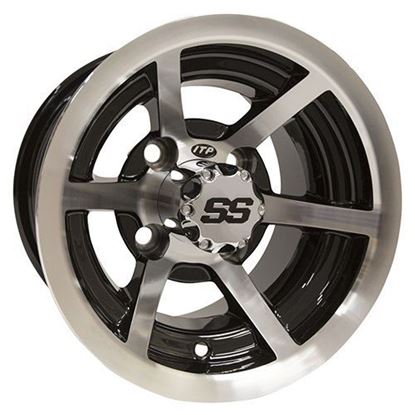 Picture of Wheel, ITP SS6 Machined and Black 10x7