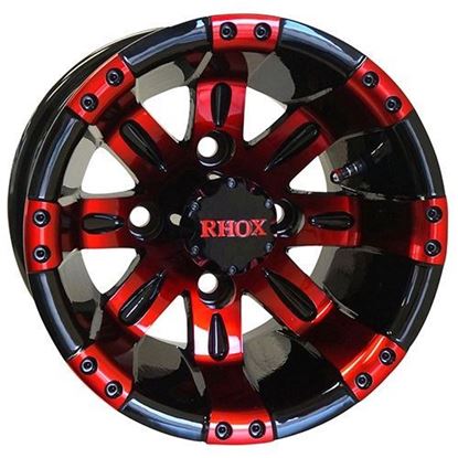 Picture of Wheel, RHOX Vegas Black with Red 10x7