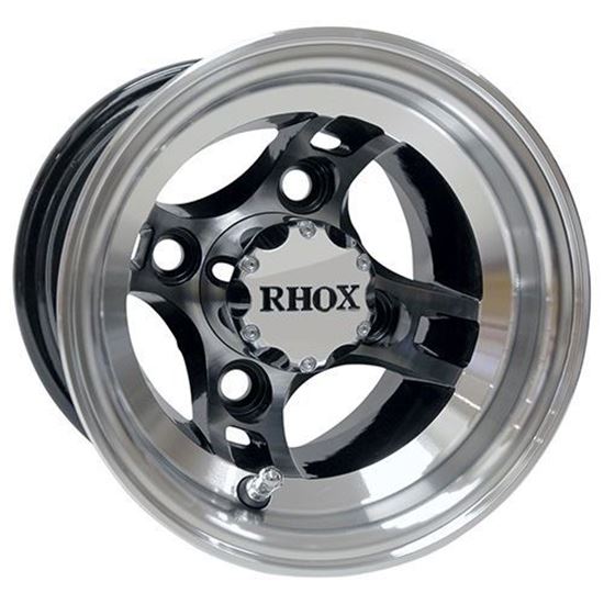 Picture of Wheel, RHOX Brickyard 8x7 4-Spoke Machined with Black