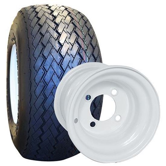 Picture of Tire/Wheel Assembly, RHOX Golf DOT Tire Mounted on 8" Steel White Wheel