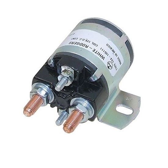 Picture of Solenoid, 12V 4 Terminal Silver, Yamaha G2/G8/G9/G11/G14/G16 4-cycle Gas 1985-2002