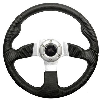 Picture of 13" Formula GT Steering Wheel - Black & Silver