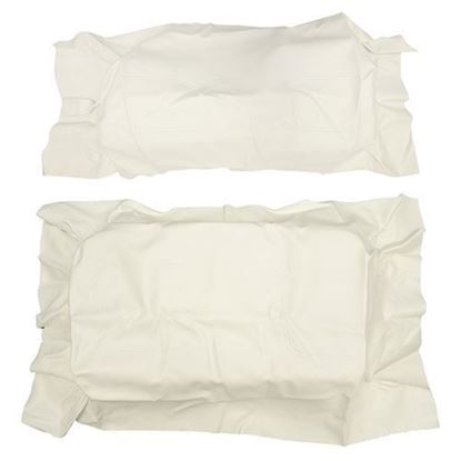 Picture of Cover Set, White Vinyl, for Club Car DS 600 Series Rear Seats - Discontinued, Limited Quantities Available