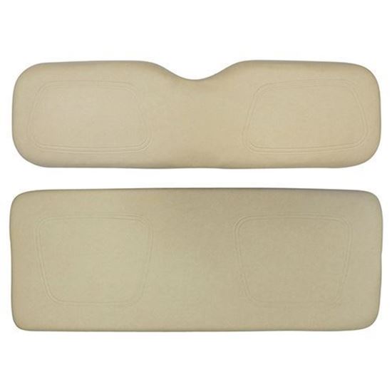 Picture of Cushion Set, Buff Vinyl, Universal Board, for Club Car DS 600 Series Rear Seats