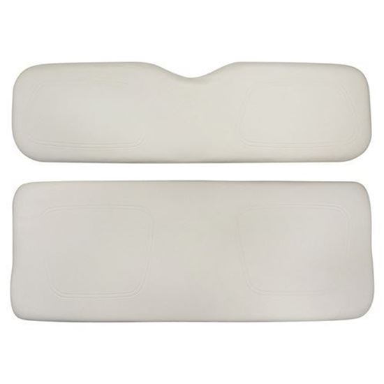 Picture of Cushion Set, White Vinyl, Universal Board, for Club Car DS 600 Series Rear Seats