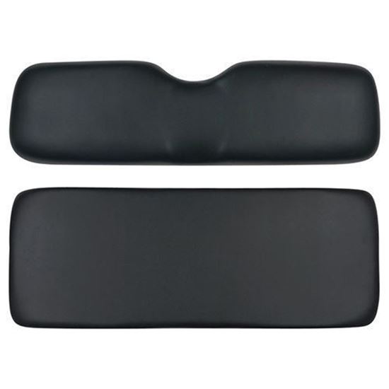 Picture of Cushion Set, Black Vinyl, Universal Board, 700 & 800 Series Rear Seats, No Welt Pattern