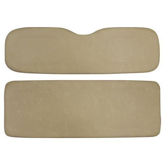 Picture of Cushion Set, Tan Vinyl, Universal Board, for Club Car DS 700 & 800 Series Rear Seats