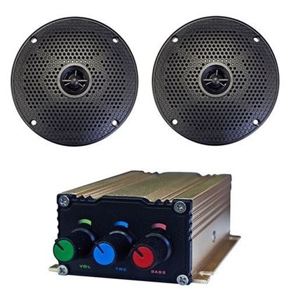 Picture of Bluetooth Audio Package with Bluetooth Enabled AMP and 5" Speaker Set