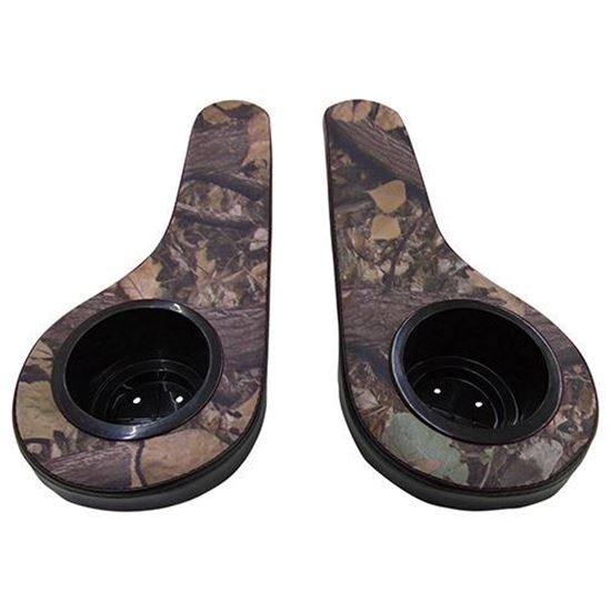 Picture of Seat Armrest Cushion Set with Cup Holders, Black/Camo