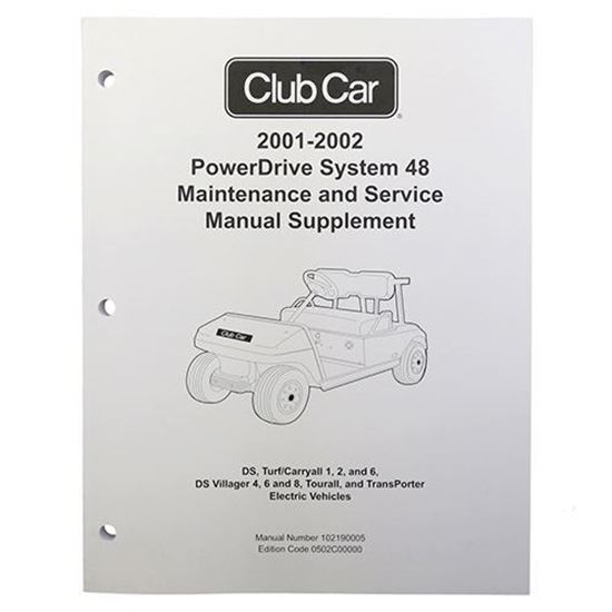Picture of Maintenance & Service Supplement, Club Car PowerDrive 48V 2001-2002