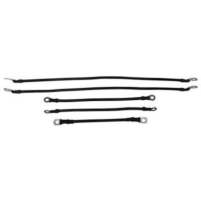 Picture of Battery Cable Set, 6 gauge, (2) 21" (2) 12" (1) 9", Club Car Tempo, Onward, Precedent with 8V Batteries