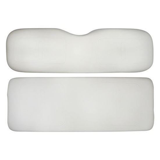 Picture of Cushion Set, White Vinyl, Universal Board, for E-Z-Go TXT 800 Series Rear Seat Kits