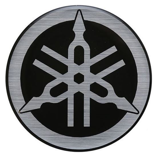 Picture of Emblem, Name Plate, Black/Silver, Yamaha Drive, OEM JW1-F4161-00