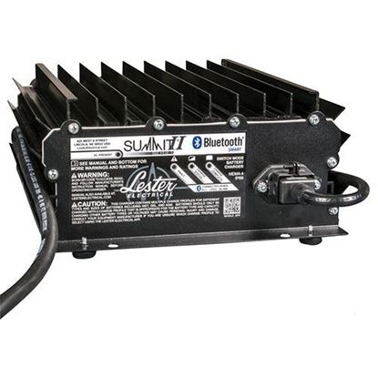 Picture of Battery Charger, Lester Summit Series II 36-48V Auto Ranging Voltage 13-27A, E-Z-Go RXV & 48V TXT with 3-Pin Plug