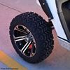 Picture of Lifted, Set of (4) Tire & Wheel Combo: Rhox RXAT DOT 23x10-14 and Rhox 14x7 RX350 Machined Silver/Gloss Black Wheel