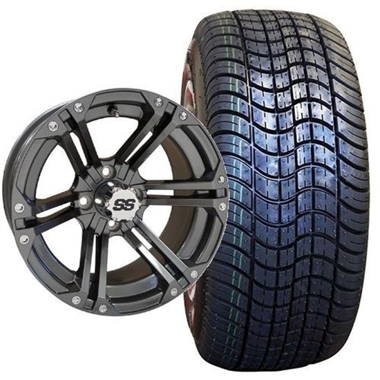 Picture of Non-Lifted, Set of (4) Tire & Wheel Combo: Rhox RXLP DOT 225/30-14 and Rhox 14x7 RX355 Gun Metal Gray Wheel