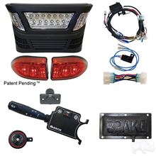 Picture of Deluxe Street Legal Multi-Color LED Light Bar Kit and Pedal Mount Brake Switch Club Car Precedent Electric 2004-2008.5