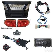 Picture of Standard Street Legal Multi-Color LED Light Bar Kit and Pedal Mount Brake Switch Club Car Precedent Gas 2004-Up