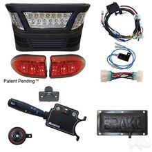 Picture of Deluxe Street Legal Multi-Color LED Light Bar Kit and Pedal Mount Brake Switch Club Car Precedent Gas 2004-Up