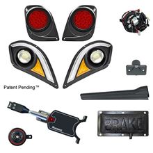 Picture of Standard Street Legal LED Light Kit with Multi-Color Running Lights with Pedal Mount Brake Switch for Yamaha Drive2