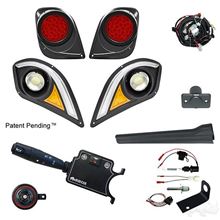 Picture of Deluxe Street Legal LED Light Kit with Multi-Color Running Lights with Linkage Activated Brake Switch for Yamaha Drive2