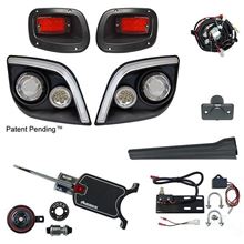 Picture of Basic Street Legal LED Light Kit with Multi-Color Running Lights with Micro-Switch Activated Brake Switch for E-Z-Go Express