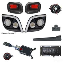 Picture of Standard Street Legal LED Light Kit with Multi-Color Running Lights with Pedal Mount Brake Switch for E-Z-Go Express