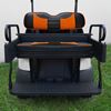 Picture of Seat Kit, Cargo Box, Rear Flip, Aluminum, Rally Black/Orange Cushions, Rhino 900 Series fits Club Car Precedent