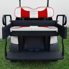 Picture of Seat Kit, Cargo Box, Rear Flip, Aluminum, Rally White/Red Cushions, Rhino 900 Series fits Club Car Precedent