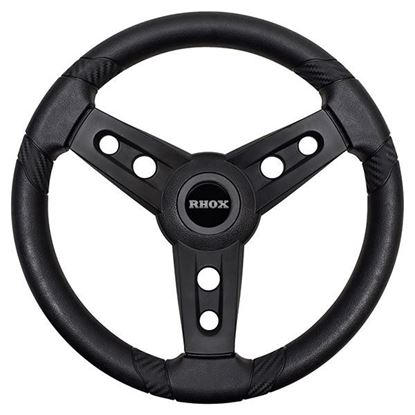 Picture of Lugana Steering Wheel, Black, Choose Club Car Model