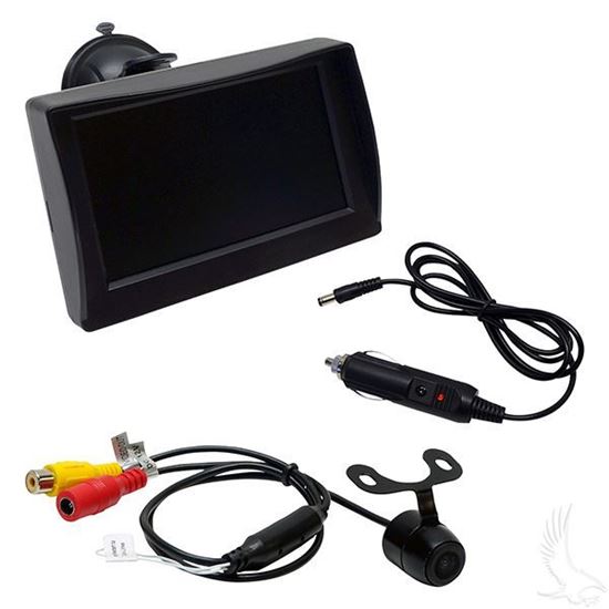 Picture of Rearview Camera Package for LSV, Flush Mount Camera and 4.3" Dash Mount Color Display