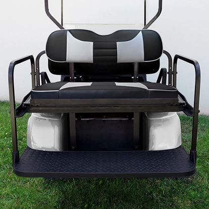 Picture of Seat Kit, Rear Flip, Aluminum, Rally Cushions, Rhino 400 Series fits EZGO TXT 96+